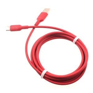 For Kyocera DuraForce/DuraSport - Red 6ft USB-C Cable Charger Cord Power Wire - Picture 1 of 6