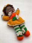 Vintage Crochet doll Plush with plastic hands and face. *Great Condition*