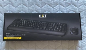NXT Technologies Wireless Comfort Keyboard, Black NX60883 & Mouse Combo NEW - Picture 1 of 7