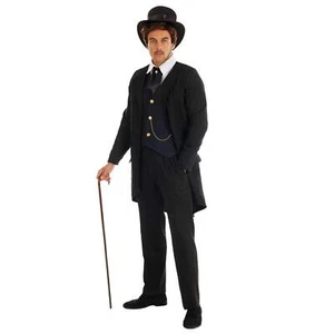 Herren Kostüm Viktorianisch Frack Steampunk Gehrock Perfekt für Karneval und ... - Bild 1 von 4
