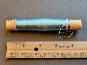 Gorgeous Moroccan Bulk BLUE GRAY Silk Floss Spool (50+ Yards) Fly Tying - Picture 1 of 2