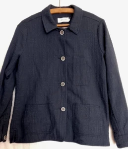 Indi & Cold Blue Cotton Blend Lightweight Chore Jacket UK M 12 - Picture 1 of 12