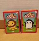 Adopt Me Pets Lion Penguin Mcdonald's Happy Meal Toys #1 & #6 Opened Lot Of 2