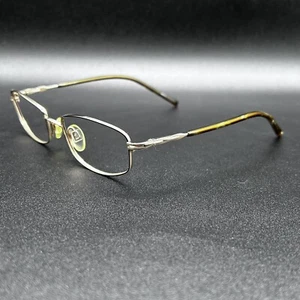 ELLE EL18555 Titanium Eyeglasses Frame Gold Flex 51-18-135 Used - Picture 1 of 11