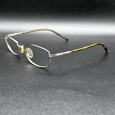 ELLE EL18555 Titanium Eyeglasses Frame Gold Flex 51-18-135 Used - Image 1 of 4