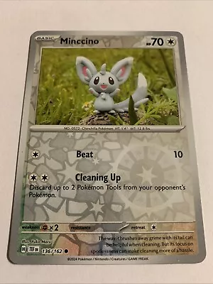 Minccino 136/162 Sv05: Temporal Forces Reverse Holo - Image 1 of 2