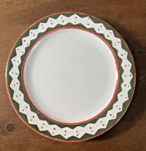 Block Gear Father Christmas Snow People Dinner Plate - Picture 1 of 2