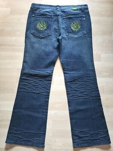 Rock & Republic HENLEE Size 38 x 33 Womens BOOTCUT Button Fly EMBROIDERED Jeans - Picture 1 of 9
