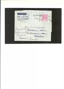 RHODESIA & NYASALAND AIR LETTER 9-11-195? Salsbury to Paignton, Devon, UK FG1B - Picture 1 of 3