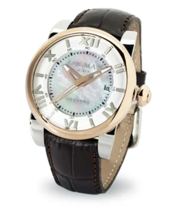Locman Toscano Orologio Uomo Movimento AUTOMATICO MECCANICO In Pelle A Corda - Picture 1 of 4