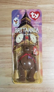 McDonald's TY Beanie Baby  BRITANNIA The Bear Rare With 4 Errors 1993 OAKBROOK - Picture 1 of 3