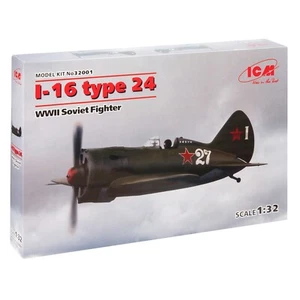 Kit de avión modelo plástico ICM 32001 escala 1:32 Segunda Guerra Mundial caza soviético I-16 tipo 24 - Imagen 1 de 11