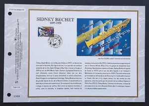 Feuillet CEF 1er jour 1617 2002 Sidney Bechet Musicien - Bild 1 von 1