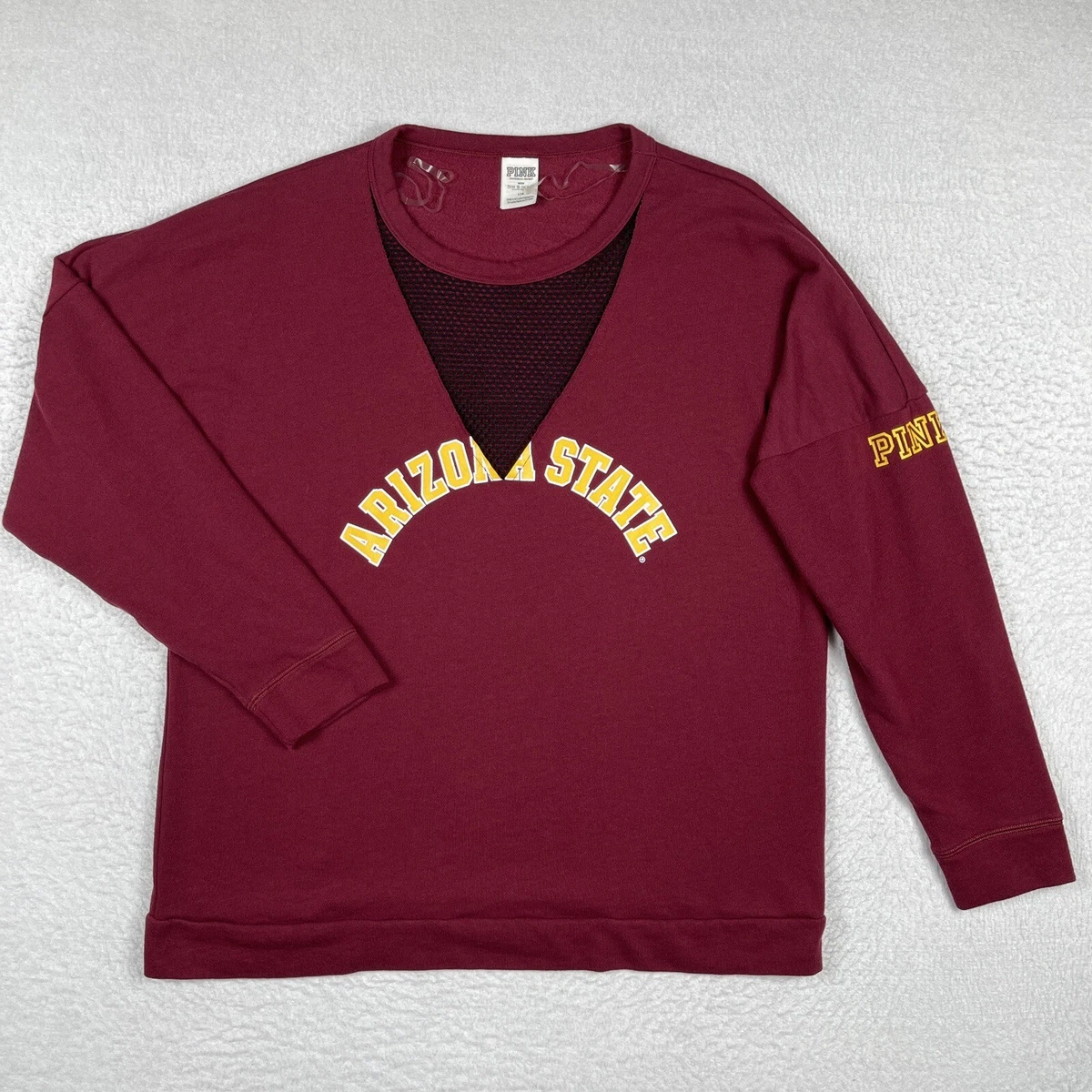 NCAA Arizona State Sun Devils Women’s Burnout Pullover Sweatshirt - Charcoal, X-Large, Cozy & Stylish Game Day Gear