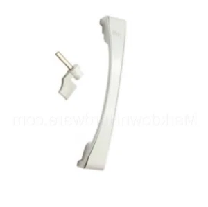 Pella Sliding Patio Door Handle w/ Thumb Lock - Left LH OX Interior - White - Picture 1 of 4