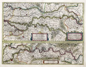 Niederrhein Original Kupferstich Landkarte Hondius 1638 - Bild 1 von 1