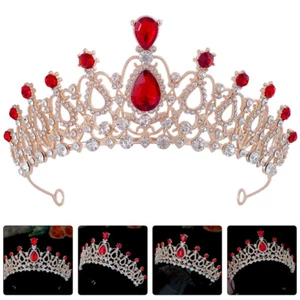 Mädchen Diadem Strass Krone Metallkrone Kinder Haarschmuck für Geburtstag Bühne - Bild 1 von 12