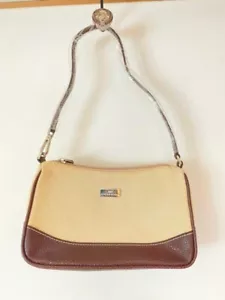 BALENCIAGA Shoulder Bag Crossbody Logo Plate Beige Authentic - Picture 1 of 24