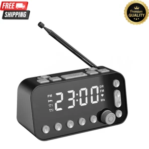 DAB+FM Radio Clock Alarm LED Digital Sleep Bedside Dual Timer Large Display UK - Picture 1 of 7