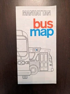 Manhattan Bus Map 1969 - Picture 1 of 5