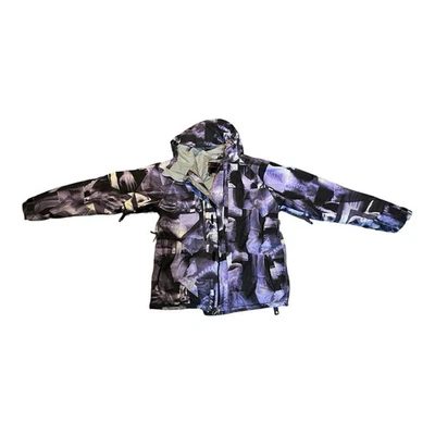 Jaqueta de Snowboard Masculina 686 ACC Artist Series Estampa de Raio X Grande Roxa Preta - Imagem 1 de 4