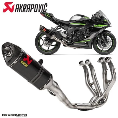 Scarico completo KAWASAKI ZX-6 R 636 ABS Ninja 2023-2025 AKRAPOVIC Carbonio R... Foto 1 de 4