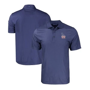 Los Angeles Dodgers Cutter & Buck Stars & Stripes Pike Eco Tonal Geo Polo NUOVO 2X - Foto 1 di 3