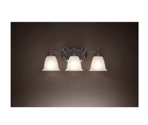 Progress Lighting 22" Waschtischleuchte mit 3 Lichtern geschmiedet Bronze P2731-77 Doppelwaschtisch - Bild 1 von 7