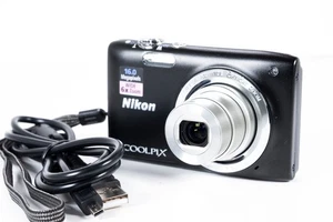 Nikon Coolpix S2700 16,0 megapixel nero compatto CCD DigiCam fotocamera digitale ottime condizioni - Foto 1 di 6