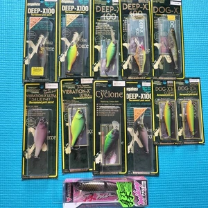 Megabass DEEP-X100 Cyclone VIBRATION-X DOG-X Jr. Jackall Kawashi Miky Juego de 12 - Imagen 1 de 3
