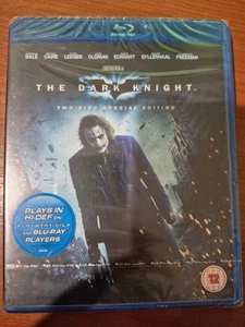 THE DARK KNIGHT BLU RAY - NEW & SEALED REGION B BATMAN HEATH LEDGER FREE POST - Picture 1 of 1