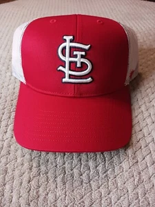 Truckermütze Marke St. Louis Cardinals '47 rot weiß verstellbar Druckknopflasche - Bild 1 von 4