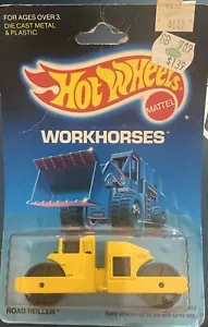 Vintage Hot Wheels Road Roller w/CB614 & 5 Bars Workhorses #3853 NRFP 1986 1:64 - Picture 1 of 6