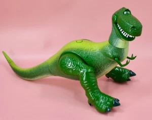 Pixar Disney Store 12” Talking Rex Removable Tail Dino Figure Toy Story TESTED - Picture 1 of 13