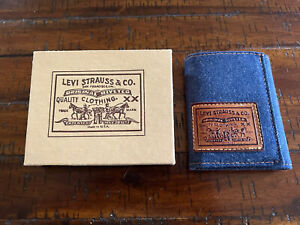 Vintage Levi’s Denim and Leather Trifold Wallet 133-60