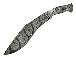 Cuchillo Kukri de acero de Damasco Cuchillo forjado de hoja en blanco que hace Khukuri MACHETE Cuerda - Imagen 1 de 7