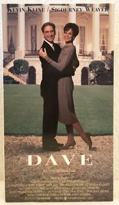 Dave VHS 1993 Kevin Kline Sigourney Weaver - Picture 1 of 4