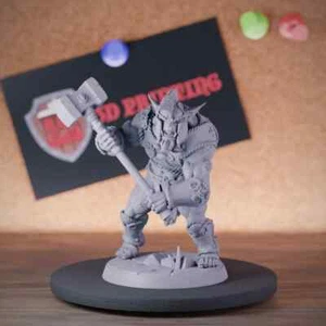 Bugbear Brecher Miniatur Barbar Hobgoblin Dungeons and Dragons Mini DnD 5e - Bild 1 von 8