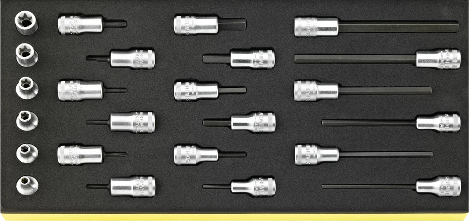 Stahlwille FOAM INSERT WITH 3/8" STANDARD SOCKET SET 96838772 Set with  24 Psc. - Image 1 of 1