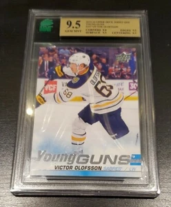 2019-20 UPPER DECK 209 VICTOR OLOFSSON YOUNG GUNS YG MNT 9.5 GEM GRADED - Picture 1 of 2