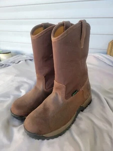 Nuevas Botas Georgia Wellington Trabajo Sin Cordones Hombre Talla 9 - Imagen 1 de 7
