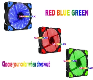 5 x 120mm GAMEMAX Fan Silent Computer PC Case Heatsink CPU Cooling 12V Led - Picture 1 of 12