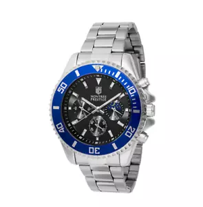 Montres Prestige by Invicta Time-of-Day Only Silver Watch Black Dial MPW-0089 - Picture 1 of 6
