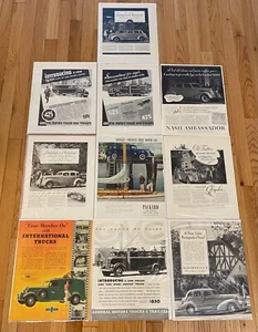 Vintage General Motors GM Classic American Cars Trucks Advertisements - Picture 1 of 11