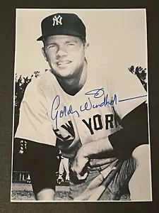 GORDIE WINDHORN ~ Foto Autógrafo Firmada 3.5x5 ~ YANKEES/DODGERS (D.2022) - Imagen 1 de 3