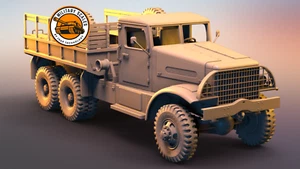Corbitt White 666 6x6 cargo truck metal top, metal box 1:87 - Zdjęcie 1 z 11