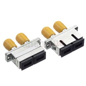 20 Stück ST-SC Duplex Adapter Metallgehäuse SM LWL Stecker FTTH Kupplung - Bild 1 von 5