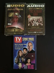 Cassette Audiobook STAR TREK - THE ASHES OF EDEN, The Klingon Way, Tv GUIDE! New - Picture 1 of 1