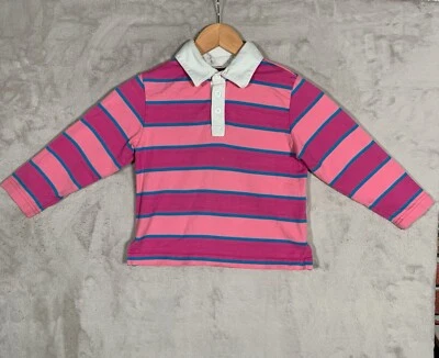 Camisa polo Hanna Andersson niños 4-5 (110) manga larga a rayas Foto 1 de 4