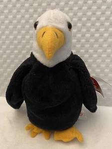 Nicht mehr produziert 3. Gen 1996 Ty Beanie Baby Babys Baldy der Adler 008421040742 #4074 - Bild 1 von 3